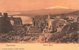 ITALIE - Taormina - Teatro Greco - Carte Postale Ancienne - Messina