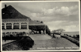 CPA Węgorzewo Angerburg Ostpreußen, Waldhaus Jägerhöhe Am Schwenzaitsee, Terrasse - Ostpreussen