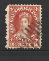 CANADA - New Brunswick  1860 - (o)  S&G 17      Red - Used Stamps