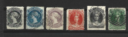 CANADA Nova Scotia 1863  (o) S&G 9-11-13-14-16-17 - Used Stamps