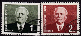 DDR, 1958, 622/23,  Used Oo, Wilhelm Pieck - Gebraucht