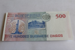 Bank Of Sudan  500 Dinards - Sudan