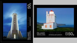 Iceland Island Istande 2014 Lighthouses Set Of 2 Stamps Mint - Ungebraucht