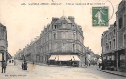 Cholet         49             Avenue  Gambetta Et Rue Nationale    N° 975  (Voir Scan) - Cholet