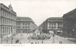 ITALIE - Napoli - Piazza Della Borsa - Animé - Carte Postale Ancienne - Napoli