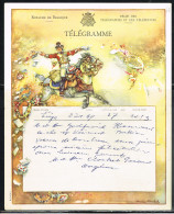 POST 2 - BELGIQUE Télégramme Le Postillon - Telegrams