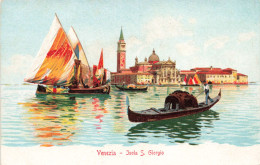 ITALIE - Venezia - Isola S Giorgio - Gondole - Colorisé - Carte Postale Ancienne - Venezia