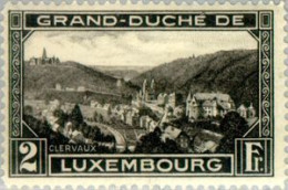 LUXEMBOURG - Vue De Clervaux (ligne 12½) - 1926-39 Charlotte De Profil à Droite