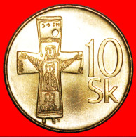 * CHRISTIANITY (1993-2008): SLOVAKIA  10 CROWNS 1993 UNC MINT LUSTRE! · LOW START · NO RESERVE! - Slovakia