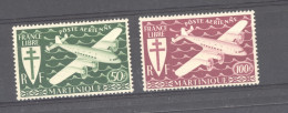 Martinique  -  Avion  :  Yv 4-5  * - Aéreo