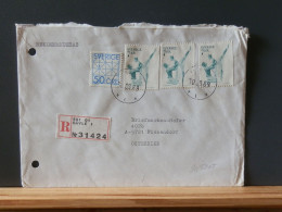 90/520T LETTRE SUEDE 1989 POUR RECOMM. AUTRICHE - Lettres & Documents