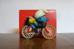 Figurine Schtroumpf à Vélo - Schleich - Allemagne - Peyo - Smurfs