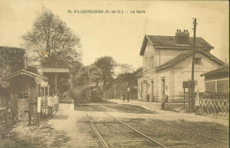 CPA CP Villecresnes Seine Et Oise Val De Marne La Gare YT Pasteur N°170 + 111 Blanc Locomotive - Villecresnes