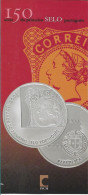 Portugal , 2003 , Diptych Flyer About The 150 YEARS OF THE FIRST PORTUGUESE STAMP  Commemorative Coin - Libros & Software