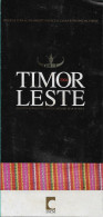 Portugal , Timor  , 2004 , Triptych Flyer About The SECONDA ISSUE OF CIRCULATION COINS Of TIMOR LESTE - Literatur & Software