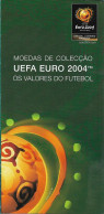 Portugal , 2004 , Triptych Flyer About The UEFA EURO 2004 Commemorative Coins - Books & Software
