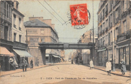 14-CAEN- PONT DU CHEMIN DE FER DE VAUCELLES - Caen