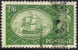 GREAT BRITAIN 1951 KGVI 2/6s Yellow-Green SG509 FU - Nuovi