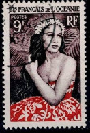 FRENCH OCEANIA 1955 NATIVE MOTIFS MI No 240 USED VF!! - Used Stamps