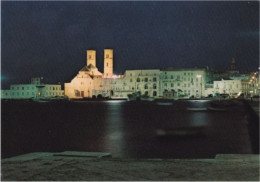 MOLFETTA - BARI - DUOMO VECCHIO VISTO DI SERA - PORTO - 1985 - Molfetta