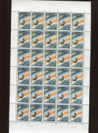 Belgie 1966 1380 Space Satellite Rocket Volledig Vel MNH Plaatnummer 4 - 1961-1970