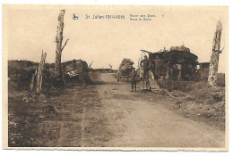 CPA St. Julien 1914-1918, Route Vers Ypres - Langemark-Poelkapelle