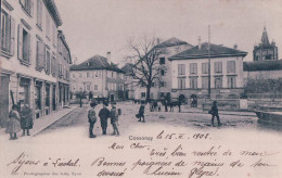 Cossonay VD, Rue Animée (15.2.1902) - Cossonay