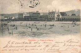 FRANCE - Cherbourg - La Plage Et Le Casino -  Carte Postale Ancienne - Cherbourg