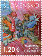 Slovakia - 2023 - Malteser Aid Slovakia - Joint Issue With Sovereign Military Order Of Malta - Mint Stamp - Nuovi