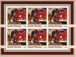 Vehicules De Pompiers - Carros De Bombeiros - Fire Trucks - Camions - Guiné-Bissau 2003  - 6v  Sheet Mint/Neuf/MNH - Trucks