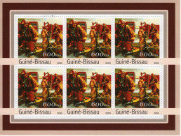 Vehicules De Pompiers - Carros De Bombeiros - Fire Trucks - Camions - Guiné-Bissau 2003  - 6v  Sheet Mint/Neuf/MNH - Vrachtwagens