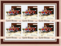 Vehicules De Pompiers - Carros De Bombeiros - Fire Trucks - Camions - Guiné-Bissau 2003  - 6v  Sheet Mint/Neuf/MNH - Trucks