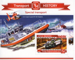 Vehicules De Pompiers - Carros De Bombeiros - Special Transport - Maldives 2015  - 1v  Sheet Mint/Neuf/MNH - LKW