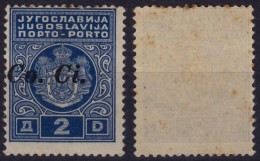 1941 - Ljubljana Slovenia - Porto Due Stamp - Italian Occupation - 2 Din - MNH - Co.Ci CoCi - Lubiana