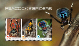 Australia - 2023 - Peacock Spiders - Mint Stamp Sheetlet - Ungebraucht