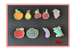 Lot De 9 Magnets Fruits Et Legumes - Animali & Fauna