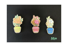 Lot De 3 Magnets Pots De Fleurs - Tierwelt & Fauna