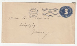 US 5c Lincoln Postal Stationery Letter Cover Posted 1905 To Germany B220820 - 1901-20