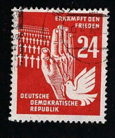 1950 Friedenstag Michel DD 279 Stamp Number DD 74 Yvert Et Tellier DD 31 Stanley Gibbons DD E36 Used - Gebraucht