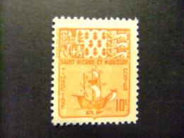 55 SAINT - PIERRE ET MIQUELON 1947 ARMOIRE ( ESCUDO) YVERT TAX 67 (*) - Impuestos