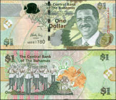 BAHAMAS 1 DOLLAR - 2015 - Paper Unc - P.71Aa Banknote - Bahamas