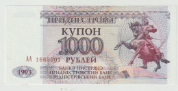 Banknote Moldova-transnistria 1000 Ruble 1993 UNC - Moldawien (Moldau)