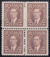 Canada     .    SG  .    358   Bloc Of 4        .    * / **       .     2 Stamps MNH - Nuovi