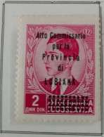 Jugoslavia 1941-45 Lubiana Soprastampato "Alto Commissariato Per La Provincia Di Lubiana" MNH - Ljubljana