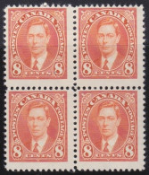 Canada     .    SG  .    362  Bloc Of 4        .    * / **       .     2 Stamps MNH - Unused Stamps