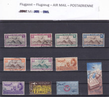 - ÄGYPTEN - EGYPT - LUFTPOSTFLUGPOST - AIR MAIL - POSTE AERIENNE 1933 - RESTSAMMLUNG - USED - Poste Aérienne