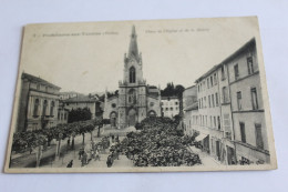 Paontcharra Sur Turdine - Place De L'église Et De La Mairie - Pontcharra-sur-Turdine