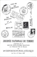 LIVRET FÊTE Du TIMBRE 1987 à BEAUNE (21) - Briefe U. Dokumente