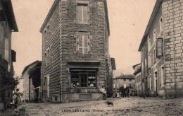 Lens Lestang (Drôme) Intérieur Du Village, Magasin (Epicerie?) - Carte L.C. Avec Petite Animation - Other & Unclassified