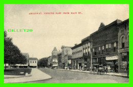 BROADWAY, MANITOBA - LOOKING EAST FROM MAIN STREET - ANIMATED WITH PEOPLES - 3/4 BACK - - Winnipeg